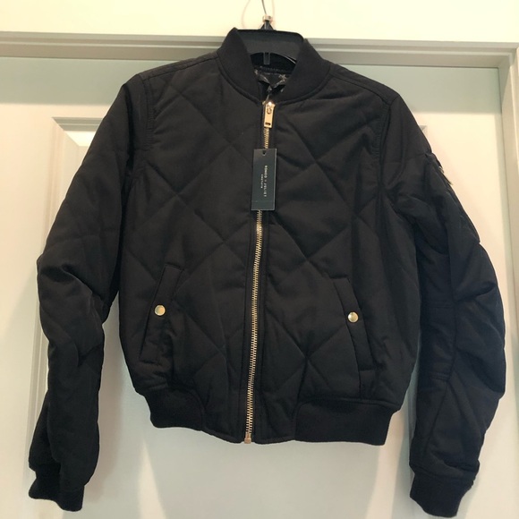 Romeo and Juliet Couture Bomber Jacket Quilted NWTBlack Small
